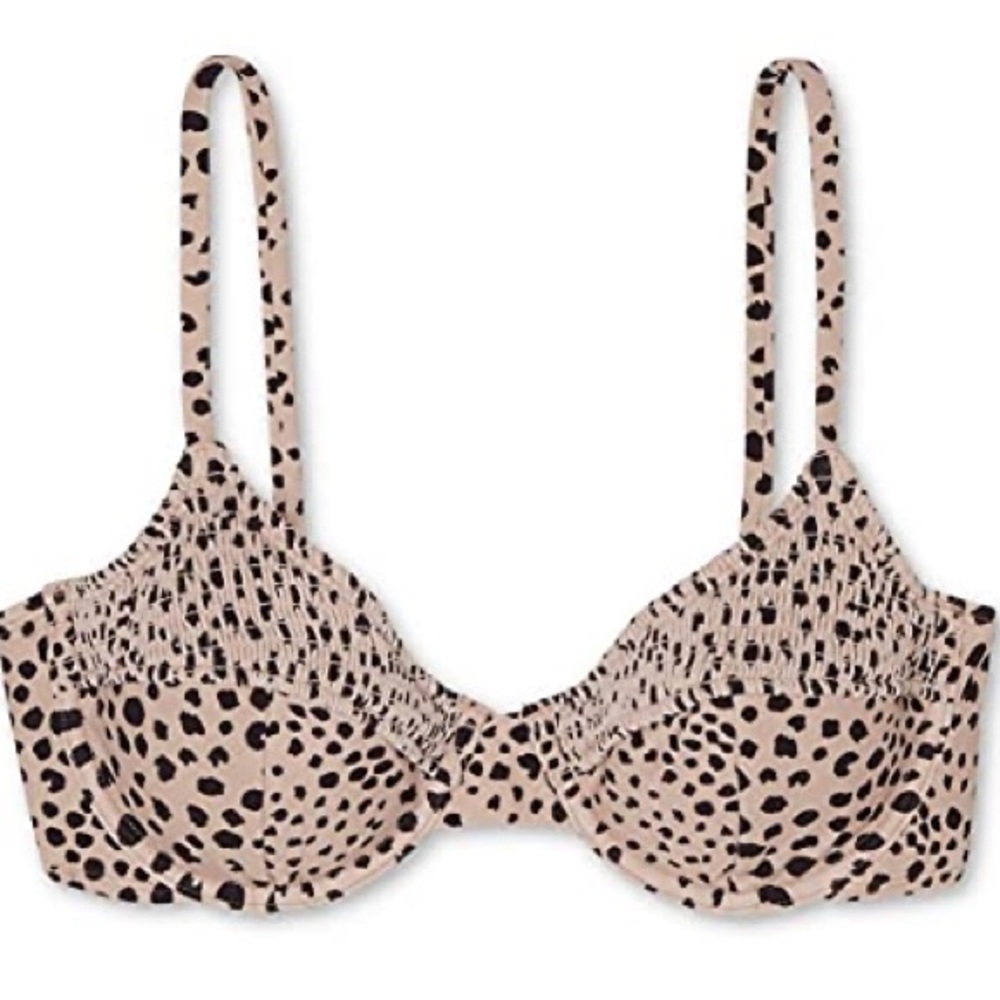 Cheetah Print Bikini Top